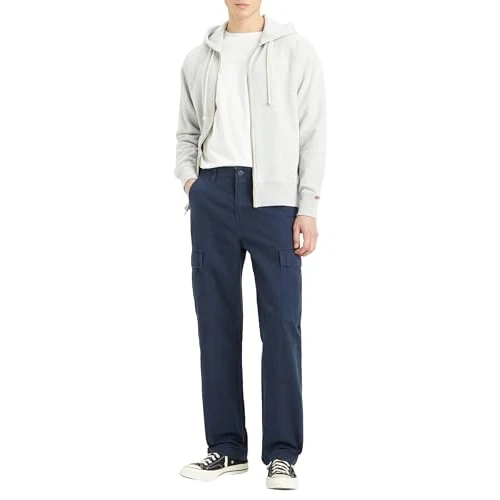 Limited-time offer: Levi's Men's XX Cargo Straight Trousers, Navy Blazer Canvas, 31 W/32 L from 52.00 £ to 52.00 £ (save 0.00%)