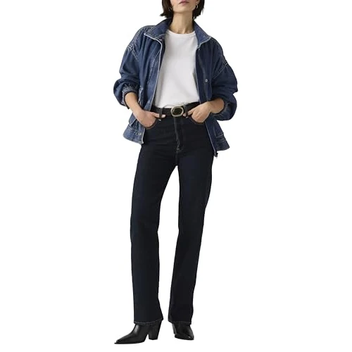 Offerta a tempo: Levi's Ribcage Full Length, Jeans Donna, Small Course, 26W / 32L - 52% da 120.00 € a 57.65 €