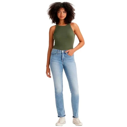 Levi's Women's 314 Shaping Straight Jeans, Twice the Time, 27W / 30L