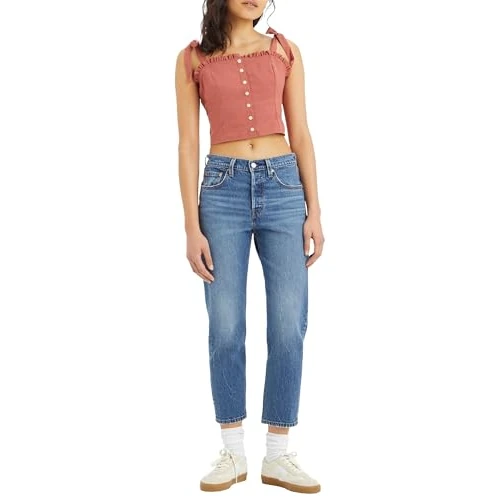 Oferta limitada: Levi's 501 Crop Vaqueros, Erin Can't Wait Stretch, 32W / 30L Mujer de 110.00 EUR a 77.95 EUR (ahorro 29%)