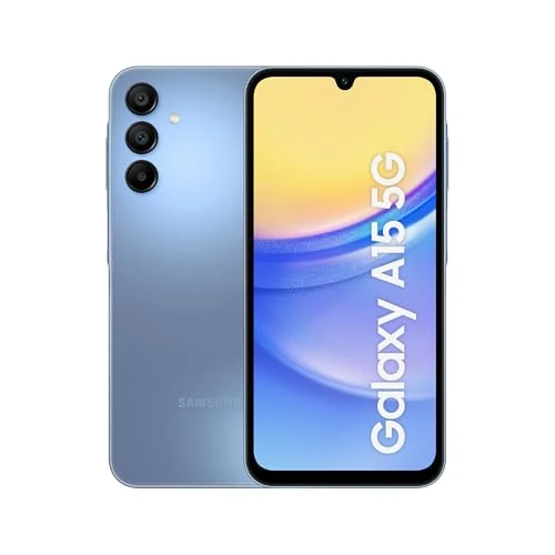 Samsung Galaxy A15 5G, Smartphone Android 14, Display Super AMOLED 6.5" FHD+, 4GB RAM, 128GB, memoria interna espandibile fino a 1TB, Batteria 5.000 mAh, Blue [Versione Italiana]