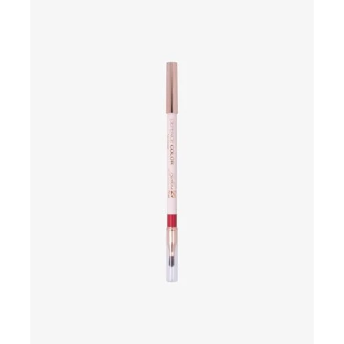 BioNike Defence Color Lip Liner with Natural Wax for Soft Application, Long Hold up to 8H, Integrated Brush, 204 Rouge