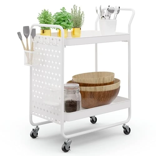 Offerta a tempo: Klarstein Carrello Cucina, Mobiletto Cucina, Carrello Cucina Salvaspazio, Carrello Portavivande, Mobile Cucina Salvaspazio, Carrello Cucina con Ruote e Cassetti, Carrellino Porta Ghiaccio e Frutta - 42% da 59.99 € a 34.73 €