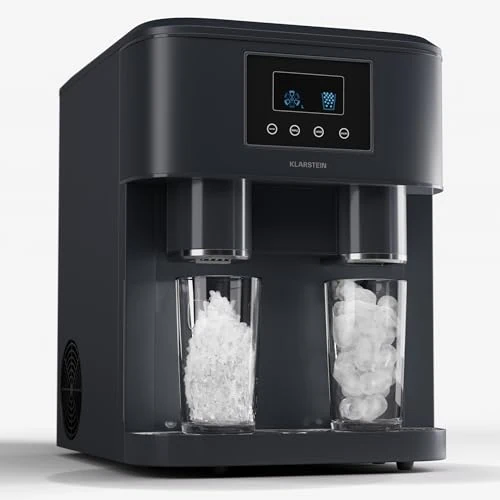 Offerta a tempo: Klarstein Macchina per il ghiaccio 1,8 l, Ice Maker Capacità 15 kg, macchina per fare cubetti controsoffitto per grandi e piccoli - 37% da 425.99 € a 268.45 €