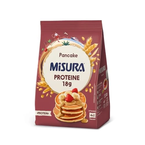 Offerta a tempo: Misura Protein Pancake | Ricchi di Proteine | Packaging con Carta Certificata FSC | Confezione da 200 grammi - 22% da 3.19 € a 2.49 €