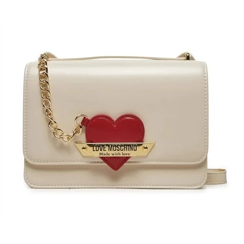 Love Moschino, BORSA A SPALLA Donna, Avorio, Taglia unica