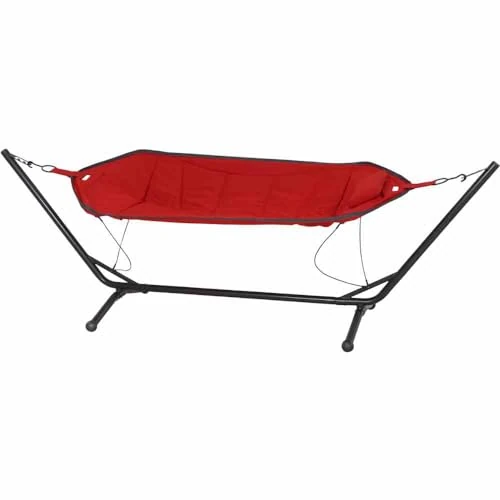 Siena Garden Hamaca Bahia con Estructura de Acero, Color Rojo