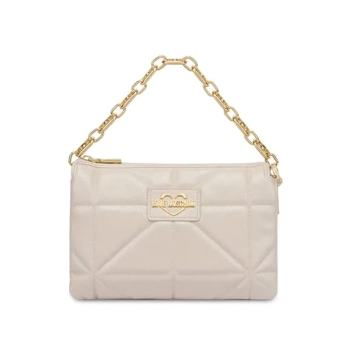Begrenztes Angebot: Love Moschino Schultertasche Damen Elfenbein Einheitsgröße von 170.95 EUR auf 170.95 EUR (Rabatt 0%)