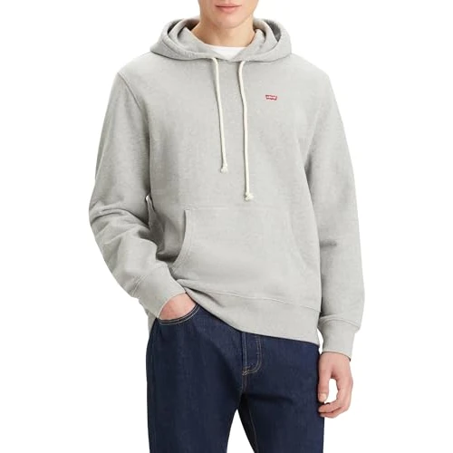 Oferta limitada: Levi'S Sudadera con Capucha The Original Hm para Hombre, Mid Tono Grey Heathe, L de 65.00 € a 32.50 € (ahorro 50%)