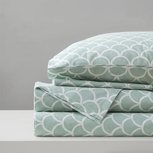 Limited-time offer: Comfort Spaces 100% Cotton Sheet Set Breathable, Lightweight, Soft with 14" Elastic Pocket Fits up to 16" Mattress, All Season Cozy Bedding, Matching Pillow Case, Cal King Scales 4 Piece from 37.88 GBP to 37.88 GBP (save 0%)
