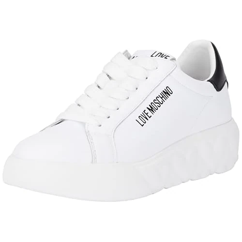 Love Moschino Ja15034g1lia110a, damessneakers, Wit Zwart, 40 EU