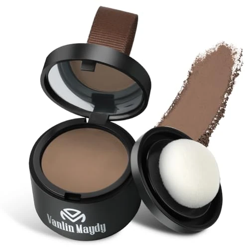 Tijdelijke aanbieding: Direct haarlijnpoeder, haarwortel-touch-uppoeder, terugtrekkende haarlijn verbergen, winddichte waterdichte haarwortelconcealer, haarlijnschaduwpoeder (Donkere Koffie Kleur, 4g) van 7.99 € naar 6.79 € (15% korting)