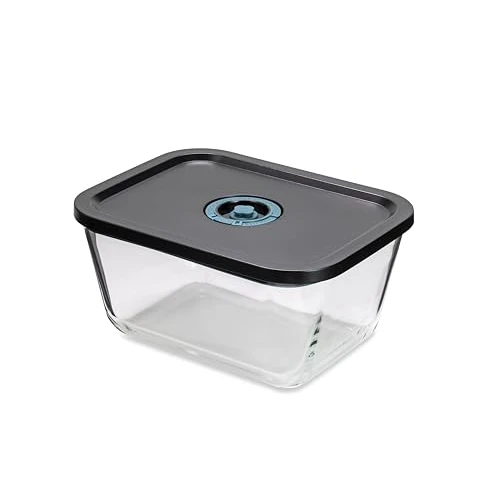 Tognana Avantspace 2.60L Rectangular Storage Container with Lid, Glass, Clear