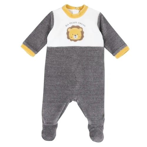 Chicco Tutina in ciniglia con piedino Button,