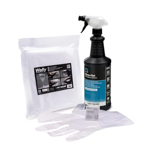 Offerta a tempo: Errecom Bundle Clima-Net + Wally, kit con 1 Detergente per Climatizzatori, Filtri, Batterie alettate e Unità esterne da 1L e 1 Cover di protezione per split e unità interne dei climatizzatori - 0.00% da 25.00 € a 25.00 €
