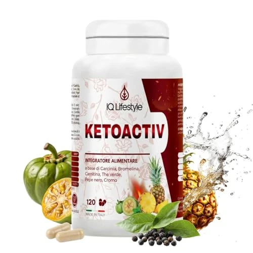 Integratore Alimentare con Garcinia Cambogia, Carnitina, Bromelina, Tè Verde e Pepe Nero – con Cromo per il Metabolismo dei Macronutrienti – 120 Capsule – Formula Naturale – Made in Italy – Uomo Donna