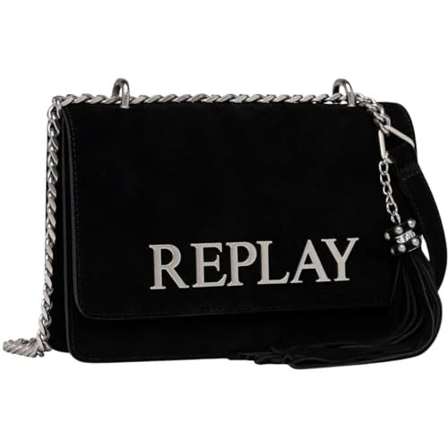 Limited-time offer: Replay Women's Fw3000 Shoulder Bag, 0098 Black, UNIC from 109.01 GBP to 109.01 GBP (save 0%)