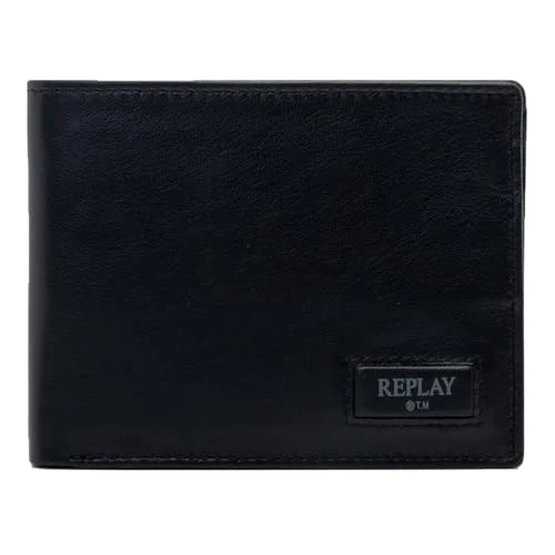 Replay Męski portfel na akcesoria podróżne FM5321, 0098 Black, 0098 Czarny, L 13 X H 10 CM