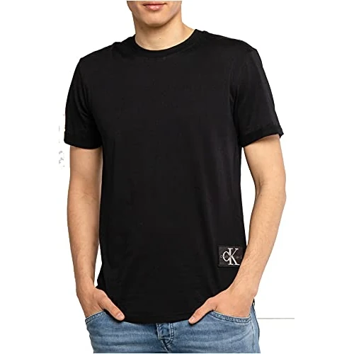 Tijdelijke aanbieding: Calvin Klein Badge Turn Up Sleeve J30j323482 heren S/S T-shirt van 29.90 EUR naar 29.90 EUR (korting 0%)