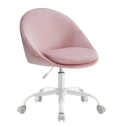 Offre limitée : SONGMICS Chaise de Bureau, Fauteuil Pivotant en Velours, Siège Confort, Rembourrage en Mousse, Réglable en Hauteur, pour Bureau, Chambre, Rose Bonbon OBG020R02 de 79.99 € à 64.99 € (18.75% de remise)