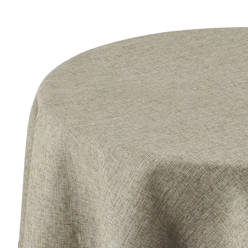 Limited-time offer: Deconovo Round Tablecloth Faux Linen Water Resistant Table Cloth for Dinning 55in(140cm) Linen from 16.99 £ to 16.99 £ (save 0.00%)