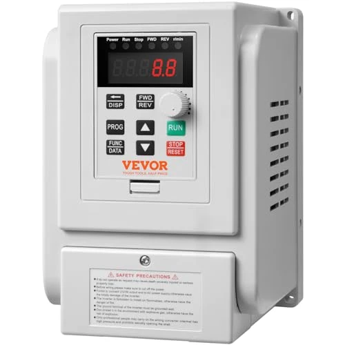 Offerta a tempo: VEVOR Inverter Azionamento a Frequenza Variabile 2,2kW, Regolatore Convertitore Frequenza 3CV 10A 0-400Hz VFD Ingresso Monofase Uscita Trifase Regolatore Inverter di Controllo di Velocità del Motore - 12% da 77.90 € a 68.90 €