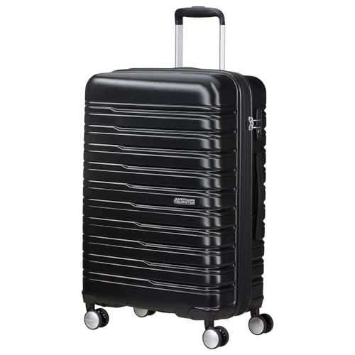 Offerta a tempo: American Tourister Flashline - Spinner M, Suitcase, 67 cm, 69/75 L, nero (ombra nera) - 30% da 129.90 € a 90.93 €