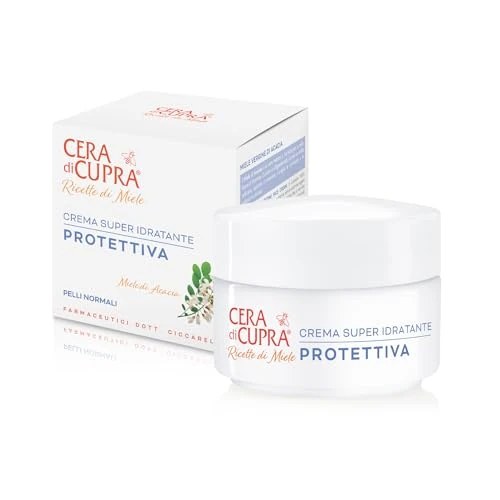 Offre limitée : Cera di Cupra, Crema Super Idratante Protettiva, Dona Energia e Luminosità al Viso, Rende la Pelle più Elastica, Made in Italy, Dermatologicamente Testata, Vasetto da 50 ml de 25.10 € à 25.10 € (0.00% de remise)