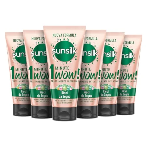 Offre limitée : Sunsilk, Traitement intensif 1 minute Wow, masque cheveux bouclés, ligne de rêve, masque capillaire restructurant, avec huile de macadamia, élasticité et biotine, 6 pièces de 180 ml de 31.59 EUR à 31.59 EUR (remise 0%)