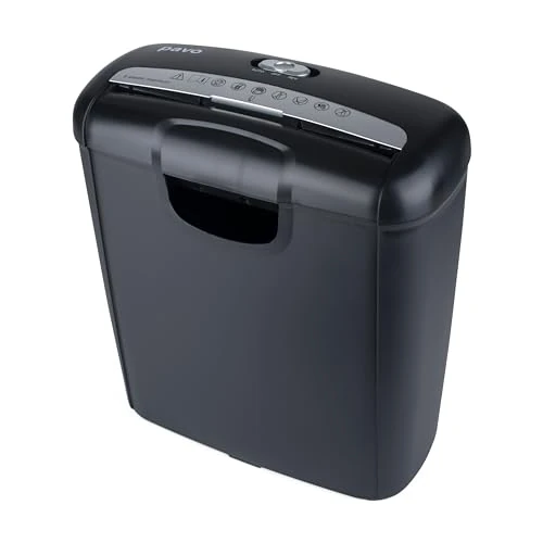 Tijdelijke aanbieding: Pavo - Premium documentversnipperaar tot 6 vellen, bandsnijder, creditcardvernietiger met papierbak, 10 l, zwart, 8029310 van 29.99 € naar 23.48 € (22% korting)