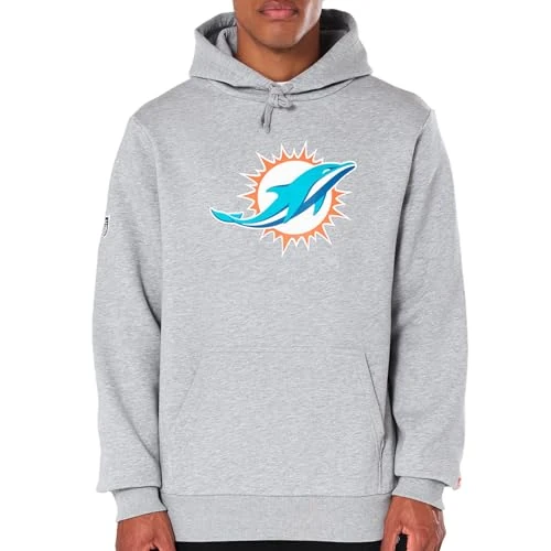 Oferta limitowana: New Era Miami Dolphins NFL Team Logo Hoody Szary Sweter z Kapturem - M z 182.50 zł na 182.50 zł (oszczędź 0.00%)