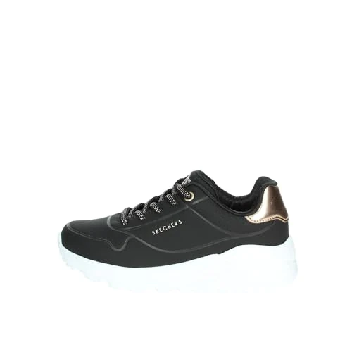 Limited-time offer: Skechers Girls' UNO Lite Trainer, Black/White, 3 UK Child from 44.00 £ to 35.99 £ (save 18%)