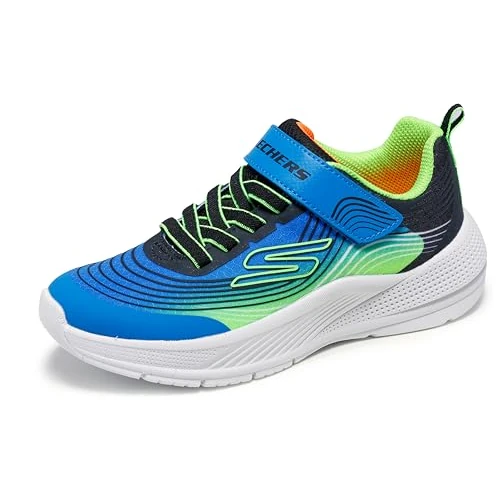 Skechers - Microspec Advance, Zapatillas, Black/Lime,