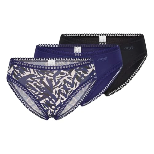 Offerta a tempo: sloggi Donna Go Crush High Leg C3P, Blue - Dark Combination - 50% da 18.00 € a 8.95 €