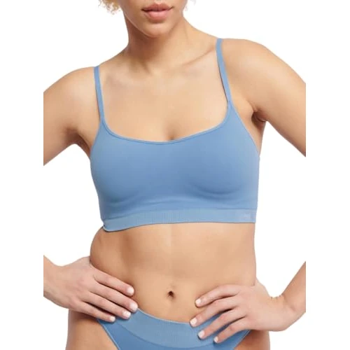 Sloggi Dames Ever Infused Relax P Bra, Azura Blue, XL