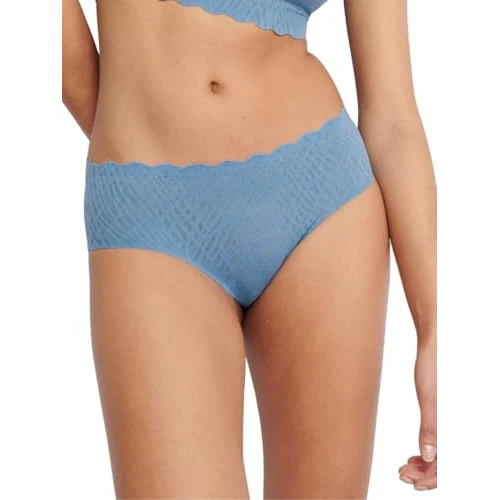 Sloggi Dames Zero Feel Bliss Hipster Underwear, Azura Blue, XS