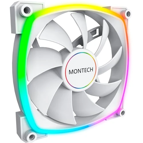 Offerta a tempo: Montech Ventola AX140W PWM - 12V, 2.64W, 1600 RPM, 27dB, Compatibile con Desktop, Bianca - 51% da 20.78 € a 10.28 €