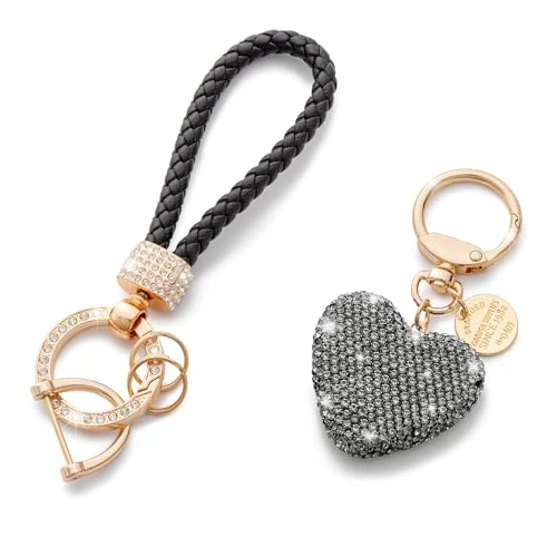 Offre limitee: CHUQING Porte-clés de voiture en forme de cœur avec strass scintillants, porte-clés en strass pour femme, gris argent, taille unique de 11.99 EUR a 11.99 EUR (economie 0%)