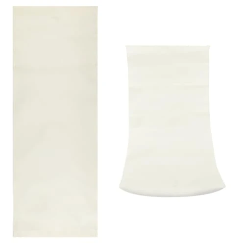 GORGECRAFT 113cm~119cm x 43cm Beach Sling Chair Replacement Canvas Folding Lounge Repair Cloth Reclining Sling Replacement for Sunbathing Garden Courtyard Beach Relaxation(Light Yellow)