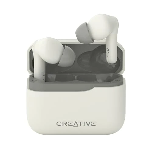 Offerta a tempo: CREATIVE Zen Air Plus - Auricolari in-ear leggeri senza fili, con audio Bluetooth LE, cancellazione attiva del rumore ibrida, modalità ambiente, fino a 32 ore di riproduzione totale, 6 microfoni - 5% da 19.99 € a 18.99 €