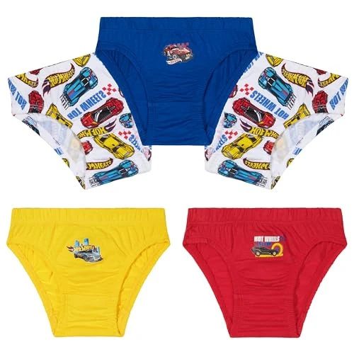 Offerta a tempo: Hot Wheels Mutande Ragazzo, Comodo e Traspirante 100% Cotone Intimo Bambino (Multicolore, 6-7 Anni) - 56% da 17.82 € a 7.91 €