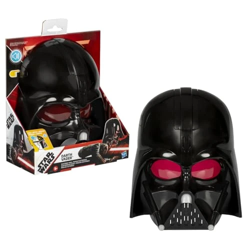 Offre limitée : Star Wars Masque Électronique Dark Vador, avec Effets Sonores et Phrases, Sangle Ajustable, Accessoire de Déguisement pour Filles et Garçons dès 5 Ans de 24.99 EUR à 16.99 EUR (remise 32%)
