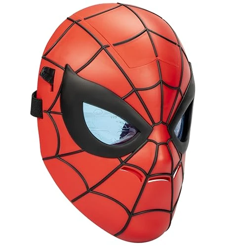 Limited-time offer: SPIDER-MAN Marvel Glow FX Roleplay Mask For Kids Ages 5+, Super Hero Costume Accessory With Light-Up Lens And Adjustable Strap, Entertainment-Inspired Design from 24.99 GBP to 24.99 GBP (save 0%)
