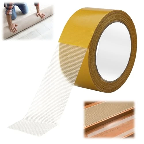 Limited offer: EXIN DECHEN 20m x 50mm Double-Sided Carpet Tape, Extra Strong, High Adhesion, No Residue, Suitable for Carpets, Flooring, PVC Coating from 10.99 EUR to 6.99 EUR (save 36%)