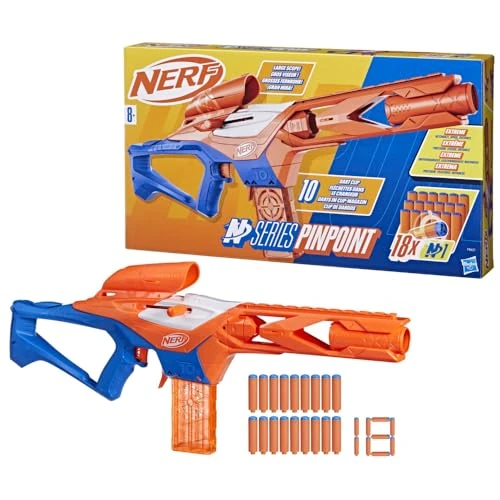 Offre limitée : Nerf N Series Pinpoint, Blaster de Précision à Longue Portée, Jeux d'Extérieur, Inclut 18 Fléchettes en Mousse N1, Jouet pour Garçons et Filles, Dès 8 Ans de 24.99 € à 19.80 € (21% de remise)
