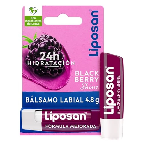 Oferta limitada: Liposan Blackberry Shine (1 x 4,8 g), cacao de labios con olor a frambuesa, bálsamo labial con color, bálsamo hidratante para unos labios bonitos, suaves y jugosos de 2.95 € a 2.74 € (ahorro 7%)
