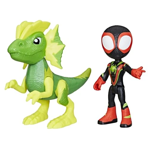 Oferta limitada: SPIDEY AND HIS AMAZING FRIENDS Marvel, Dino-Webs, Figuras de acción de Miles Spin Morales y Marvel'S Electrosaurus de 12.99 € a 7.70 € (ahorro 41%)