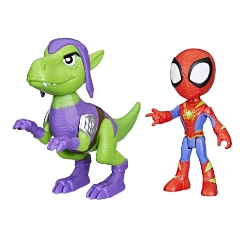 Oferta ograniczona: SPIDEY AND HIS AMAZING FRIENDS Zestaw figurek Dino-sieci z serialu Marvela ""Spidey i super-kumple"", Spidey i Goblin Raptor z 46.68 PLN na 46.68 PLN (zniżka 0%)