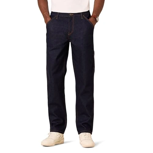 Amazon Essentials Men's Relaxed-Fit Workwear Carpenter Jean, Rinse Wash, 29W x 32L