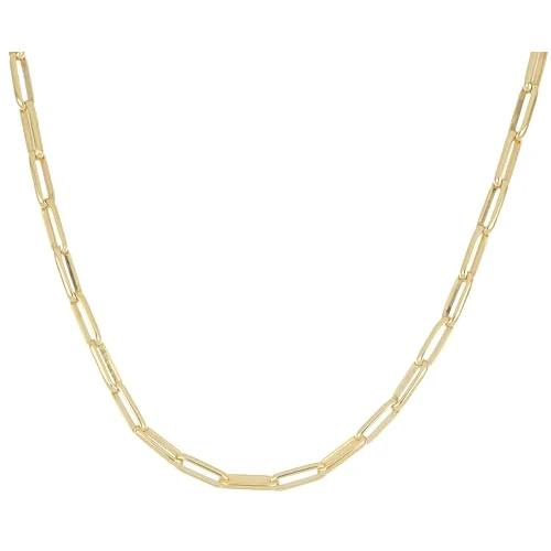 Offerta a tempo: DelPia, Collana Unisex Catena Tecnica Brevettata 2begold 1/10 Oro 18kt e Anima Argento Sterling 925 Modello Paperclip Classica (45cm) - 0% da 191.20 € a 191.20 €